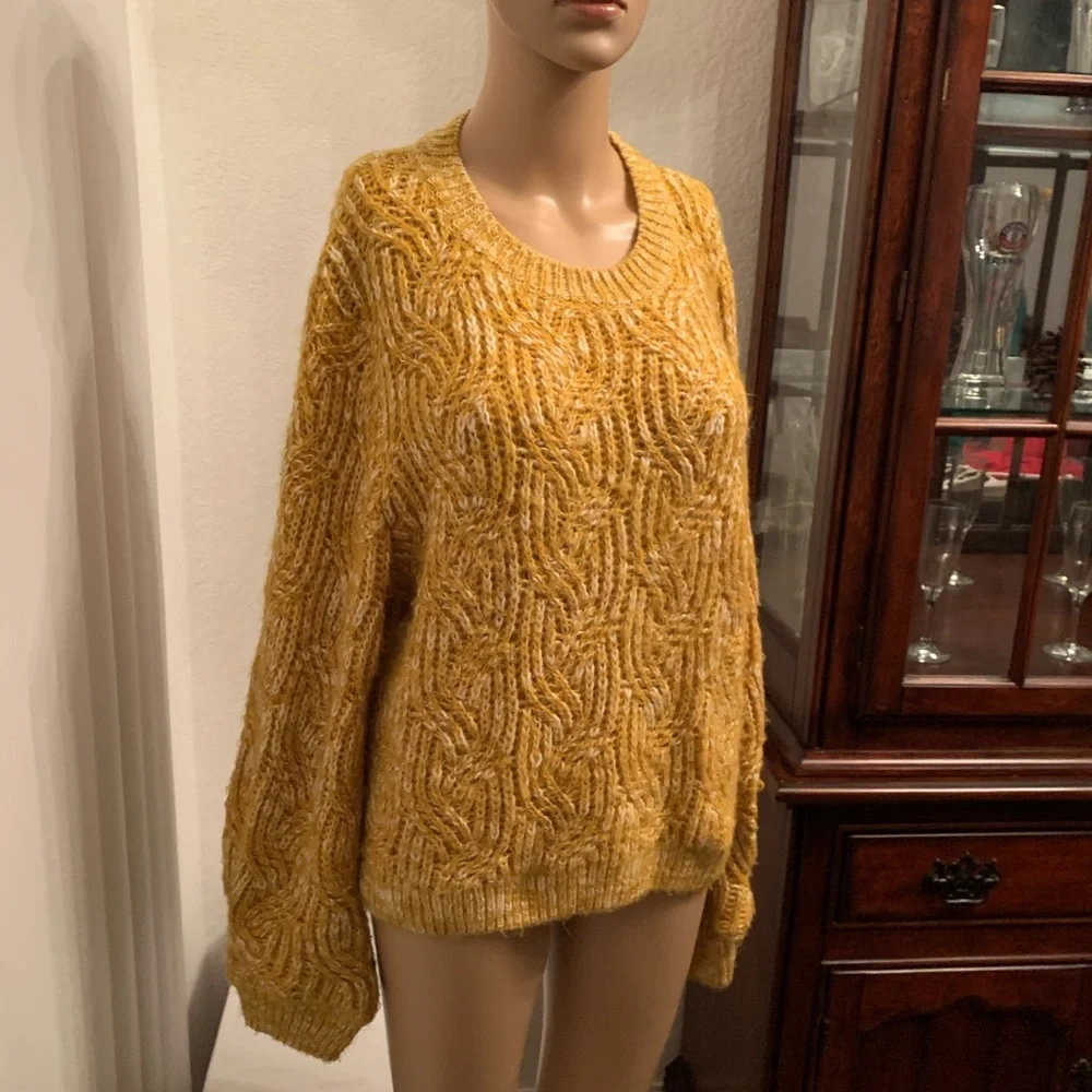 TOPSHOP YELLOW KNIT SWEATER - Picture 3 of 13